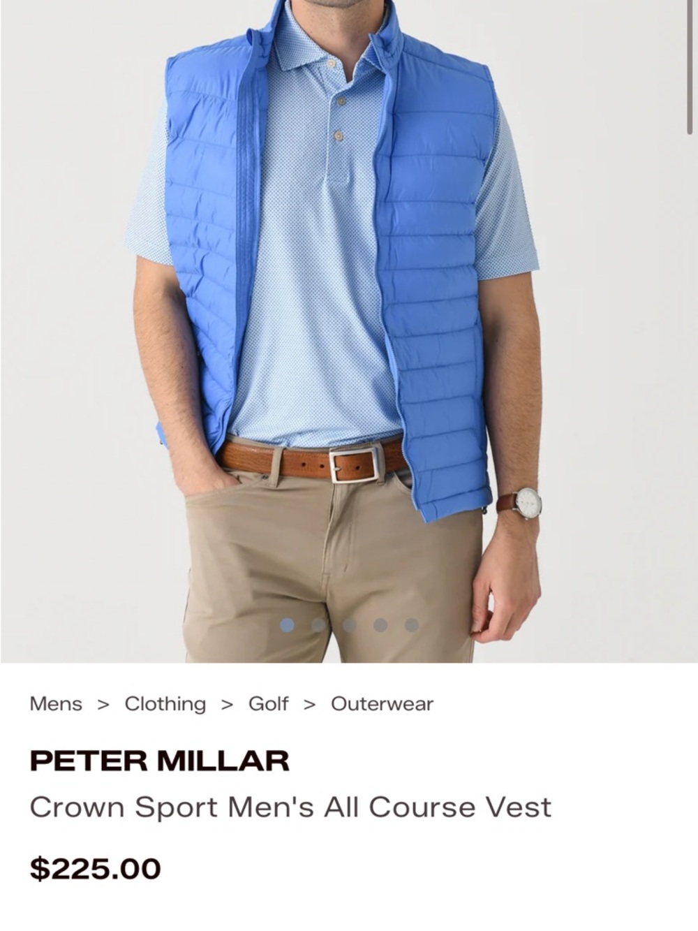 NWT Peter Millar vest